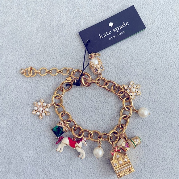Amazing Kate Spade charm bracelet. Charms commemorate recent specialty items. - Picture 3 of 4
